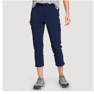Eddie Bauer Blue Cropped Climatrail Pants size 10